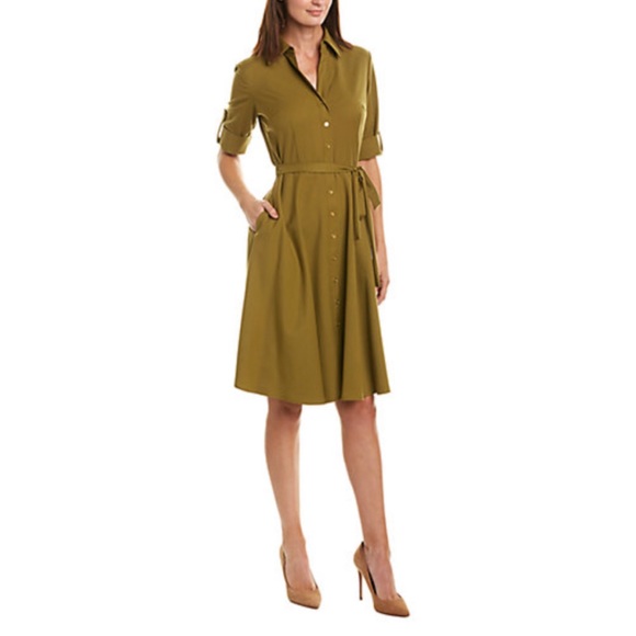 Sharagano belted shirt dress Clearance